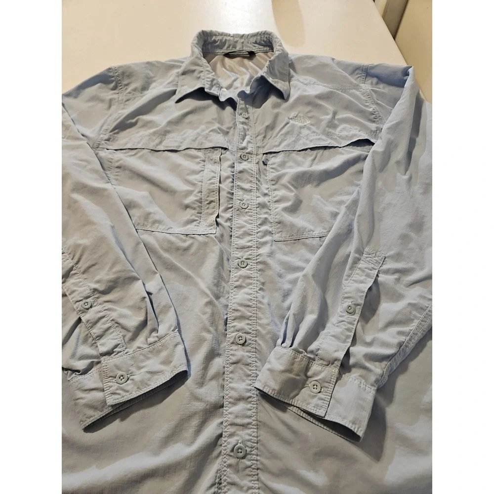 The North Face Tek Wear Mens Nylon Long Sleeve Vented Fishing Hiking Shirt(A1032